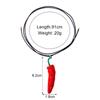 Simple Simulated Chili Necklace Cute Simulated Vegetable Collar New Red Pepper Pendant Necklace
