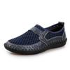 2025 Летняя обувь Мужские мокасины Сетчатые дышащие плоские нескользящие мужские повседневные туфли Брендовая обувь Плюс Размер 46 Черный Зеленый Синий