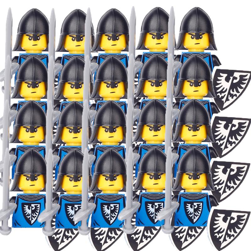 Военные Строительные Блоки Средневековые Фигурки Солдат Подарки Игрушки Оружие Щит Священная Римская Империя Сент-Лазарь Рыцарь Иерусалима Легион MOC