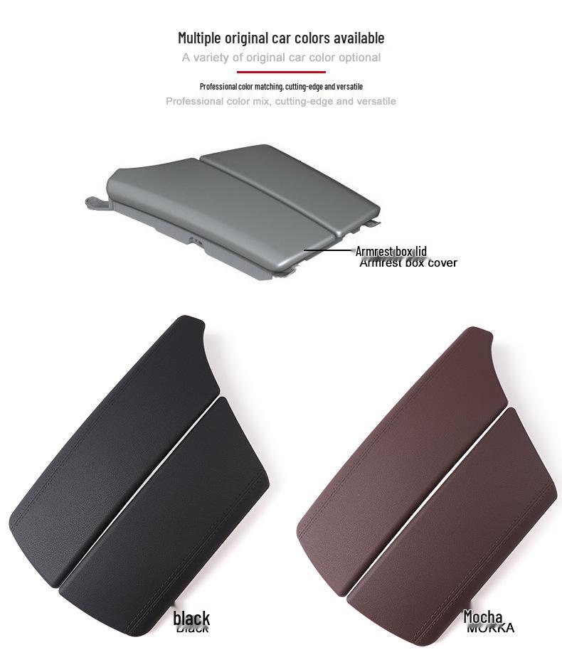 Leather Armrest Lid Cover for BMW 5 Series (2010-2017) F10 F11 F18