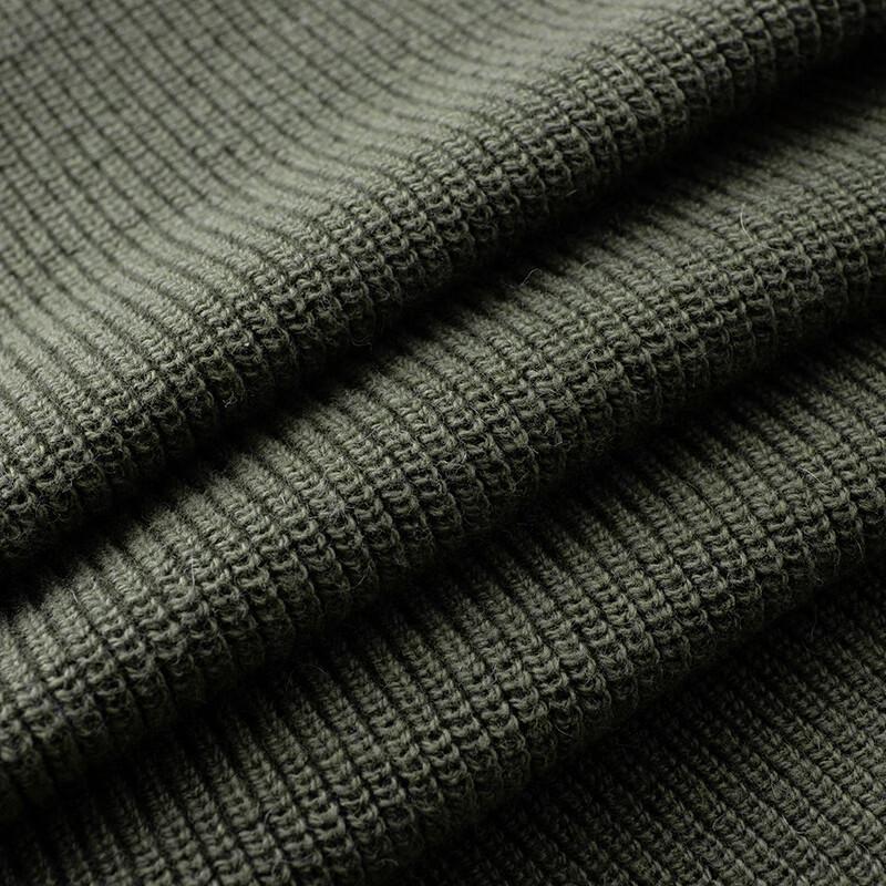 Dibinze Мужской пуловер большого размера из хлопка и кашемира с круглым вырезом