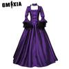GMXIA Women's Fashion Summer Spring Solid Color Print Long Sleeve Halter High Waist Casual Dresses