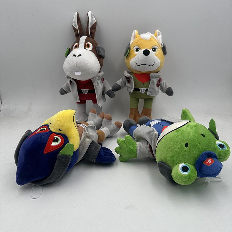 Плюшевая игрушка из серии Star Fox - Мягкая набивная фигурка Фалко, Пеппи, Слиппи - Милый игровой декор для дома - Подарок на день рождения для фанатов