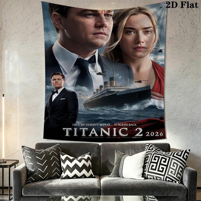 Titanic 2 New Journey Tapestry Wallmounted Background Cloth Work Of Art Homestay Soft Decoration Tapestry Background Cloth