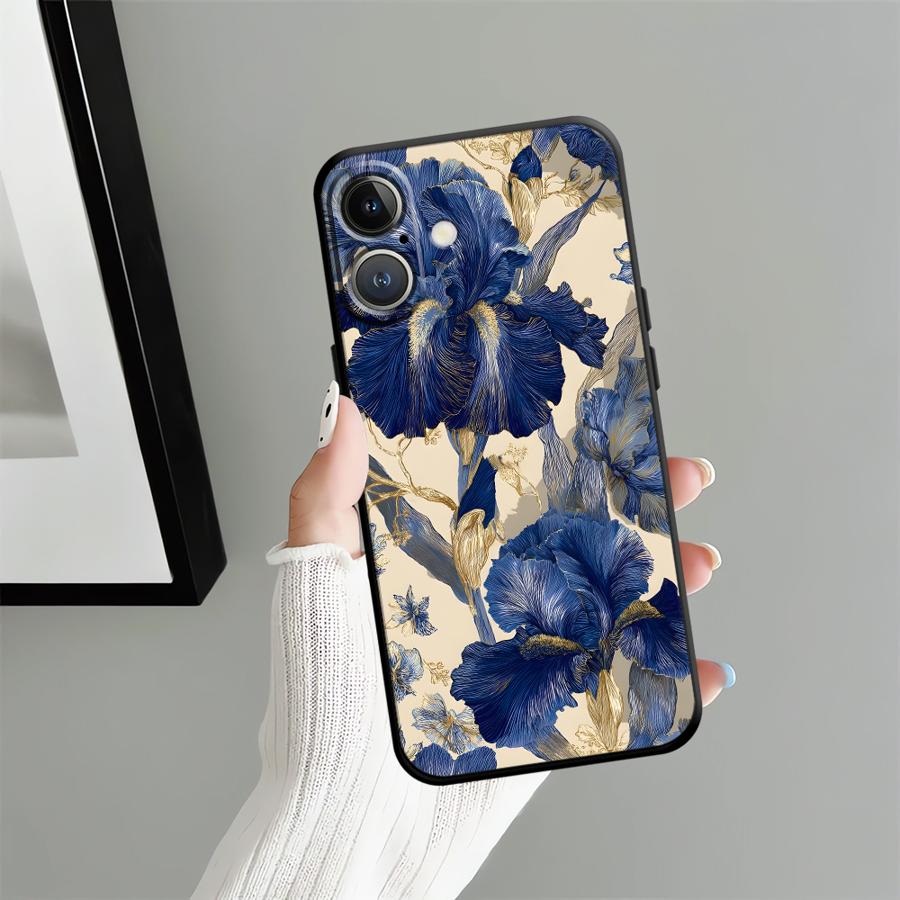 Красивый чехол с цветами для Apple iPhone 17 Pro Max 13 14 11 15 Pro 7 8 16 Air XR XS MAX 12 Funda Чехол для телефона