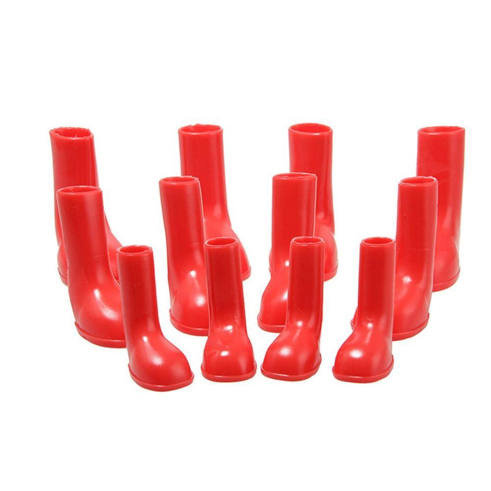4 шт. Водонепроницаемые дождевые ботинки для собак, эластичные чехлы для лап, удобная обувь для домашних питомцев, для улицы