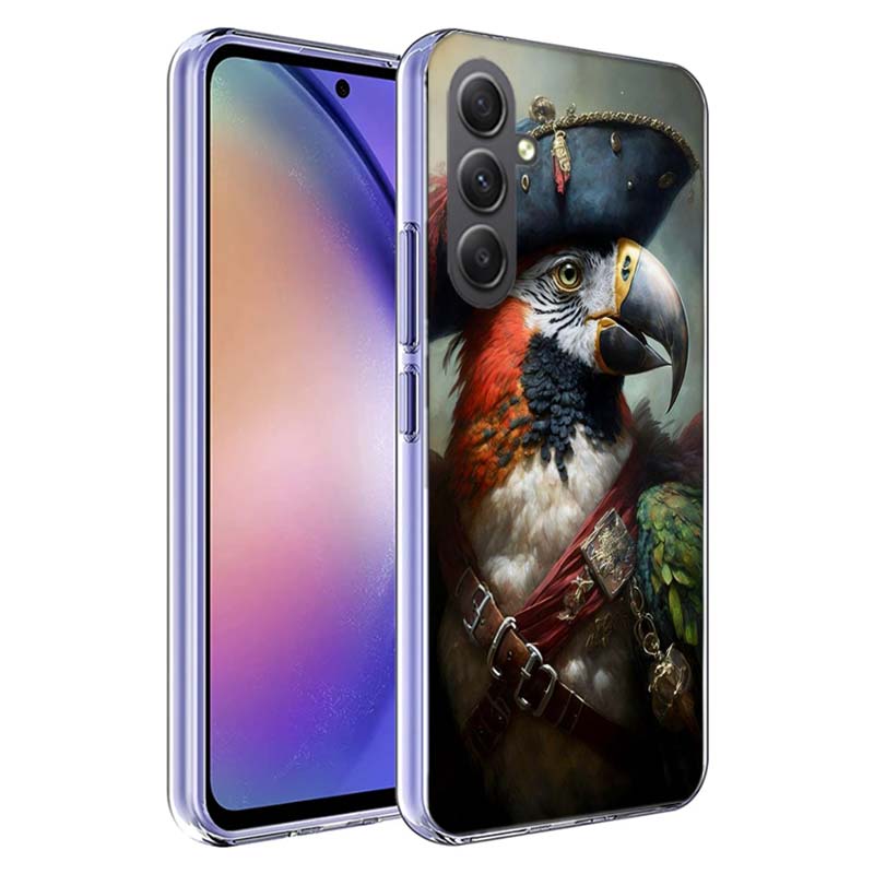 Чехол для телефона Пиратский попугай для Samsung A17 A37 A57 A07 A16 A26 A36 A56 A06 A02S A12 A22 A32 A52S A04S A14 A24 A34 A54 A03 A13 A33 A