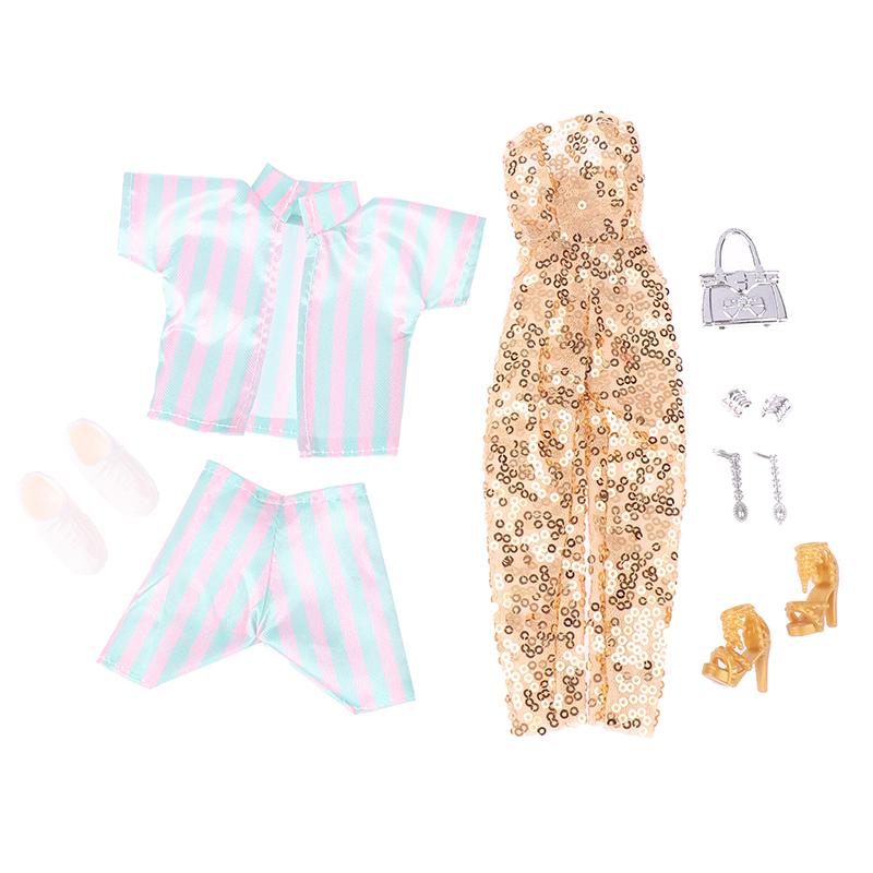 Пальто Хлопковая куртка Зимнее платье Длинная одежда Меховое пальто Аксессуары для кукол Игрушки