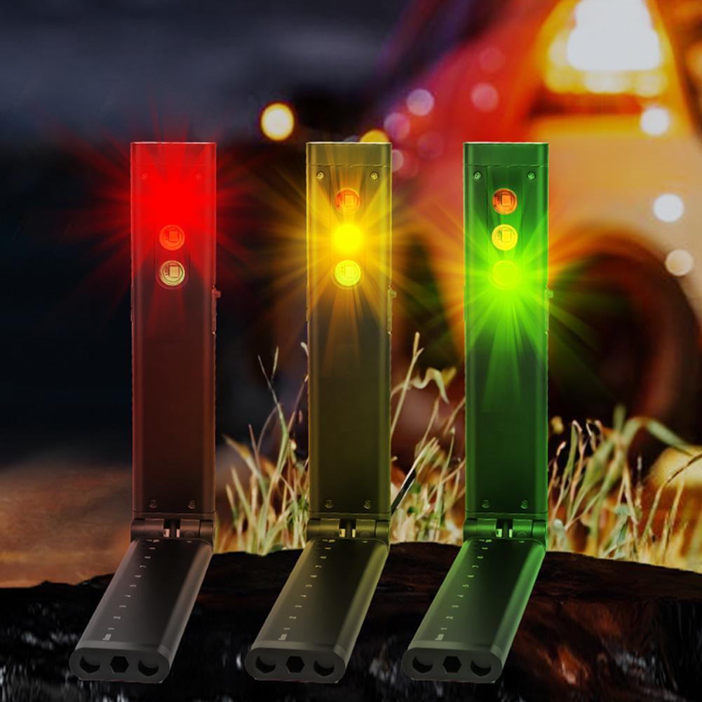 Мини-фонарик LED, перезаряжаемый через USB-C, с линейкой, рабочий инструмент, многоисточниковый магнитный скрытый набор отверток, свет O5G3