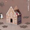 Yousheng Рождественский пряничный домик подарочная коробка маленькие рождественские коробки для конфет для печенья шоколада угощений 3D бумажная коробка в форме домика для праздничной вечеринки