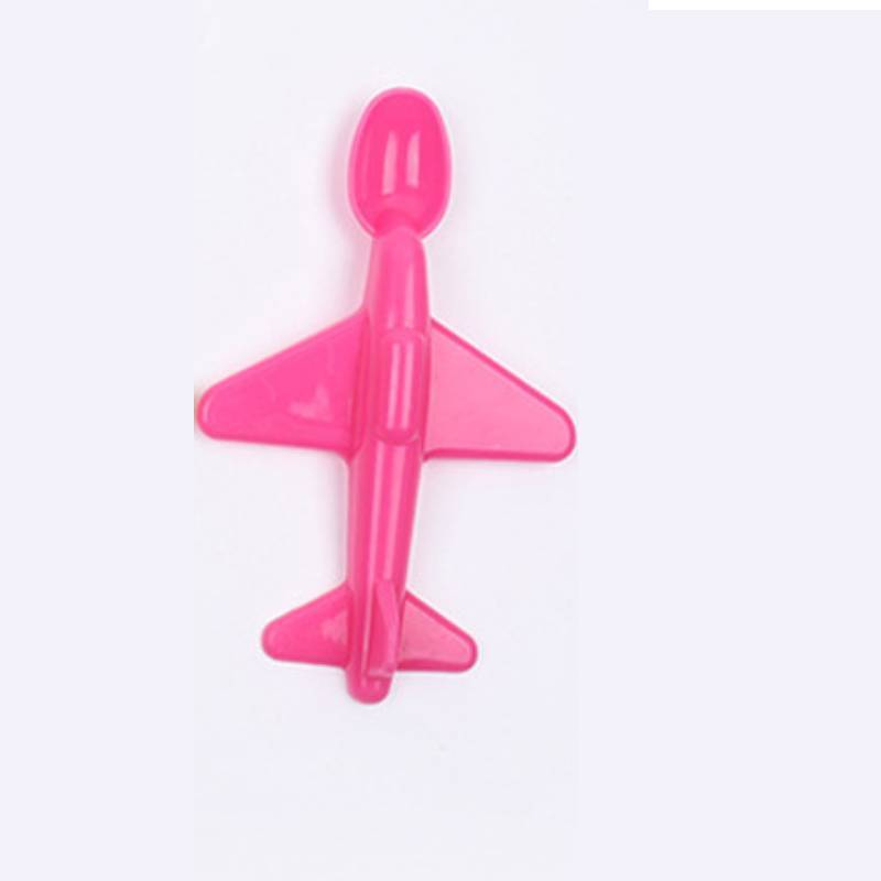 Childrens Airplane Shaped Plastic Spoon With Cute Design For Kids Meals And Gifting