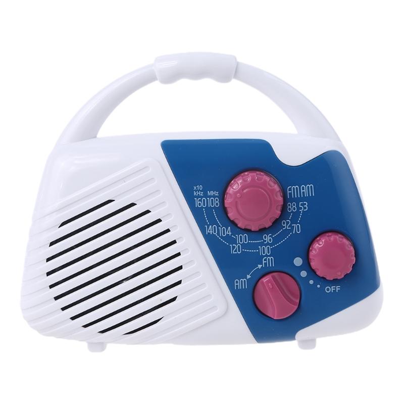 Portable Waterproof Adjustable Shower Radio FM AM Electronic Adjustable Volume Top Handle for Indoor Bathroom Home
