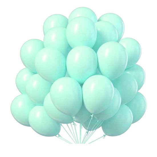 50Pcs Latex Balloons Inflatable Explosion-proof Versatile Decorative Reusable Scene Layout Candy Color Round Heart Balloons Happy Birthday Party