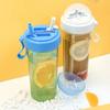 Portable Straw Cup Large Capacity Water Bottle Drinkware Double Drinking Cup  Outdoor