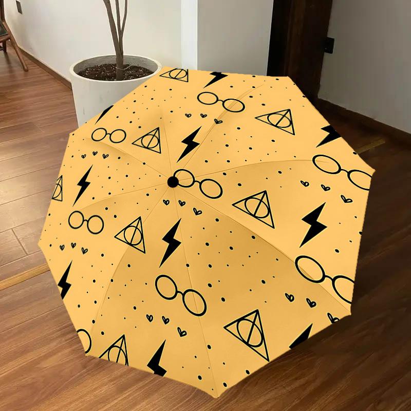 1PC Glasses Lightning_bolt Umbrella-8-Rib Reinforced, Automatic Open, Lightweight & Durable-D2626