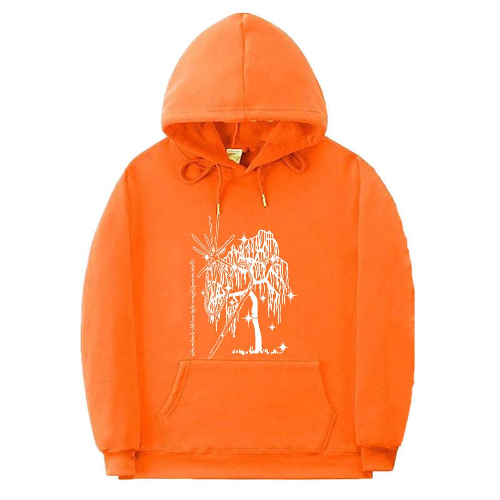 Рэппер Ecco2k Drain Gang Aloegarten Tree Logo Print Толстовка Bladee Хип-хоп Спортивная одежда Унисекс Женская мода Повседневная негабаритная толстовка