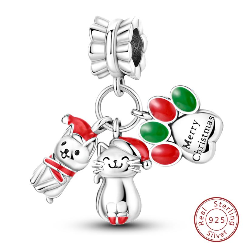 Милая серия «Кошка и собака» Медные шармы «Луна», «Бабочка», «Отпечаток лапы» 3 мм Сделай сам Изготовление изящных ювелирных изделий Подарки