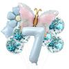 Butterfly Balloons 5th Birthday Decor for Girls Pink Butterfly Foil Balloons for Butterfly Themed Party Wedding Birthday Decors