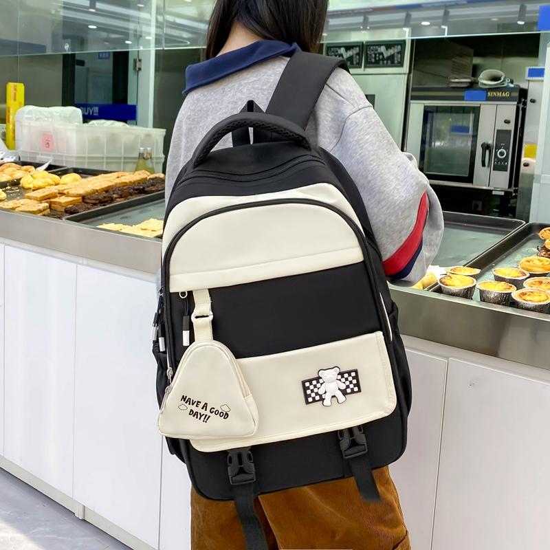Комплект из четырех рюкзаков в студенческом стиле для женщин, рюкзак для старшеклассников, большая вместимость, школьная сумка