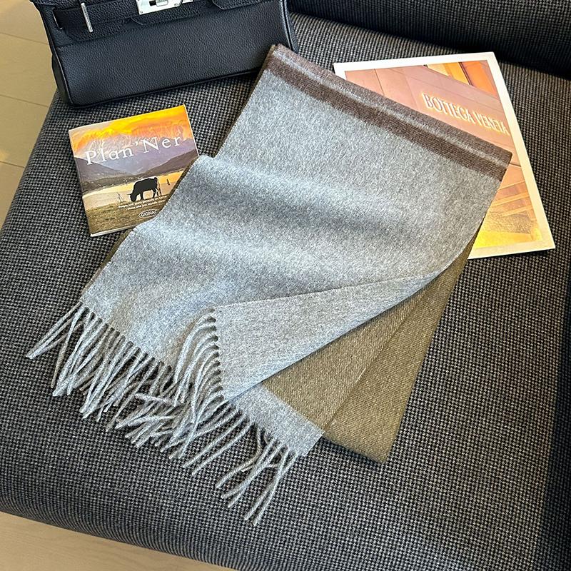 Зимний Шерстяной Шарф Для Женщин Теплые Кашемировые Шарфы Хиджаб Однотонный Женский Длинный Шаль Пашмина Бандана Головной Платок