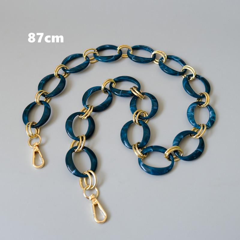 Новая модная женская сумка, аксессуары, цепочки, съемная замена, белый, красный ремешок для сумки, женский золотой чехол на плечо из смолы, цепочка для телефона