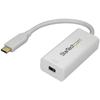 StarTech.Com Adaptateur USB-C Vers Mini DisplayPort 4K 60 Hz - Convertisseur USB Type-C Vers mDP En Blanc (CDP2MDP)