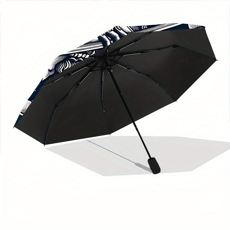 1pc Fantasy Monster "Astronomy" Automatic Umbrella High Quality Canopy, Portable Folding Umbrella with, Ideal Gift for - Travel, Everyday, Formal Even