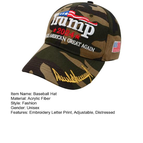 Сетчатая бейсболка 2024 Keep America Great, шляпа Трампа с вышитой буквой, легкая регулируемая шляпа с американским флагом
