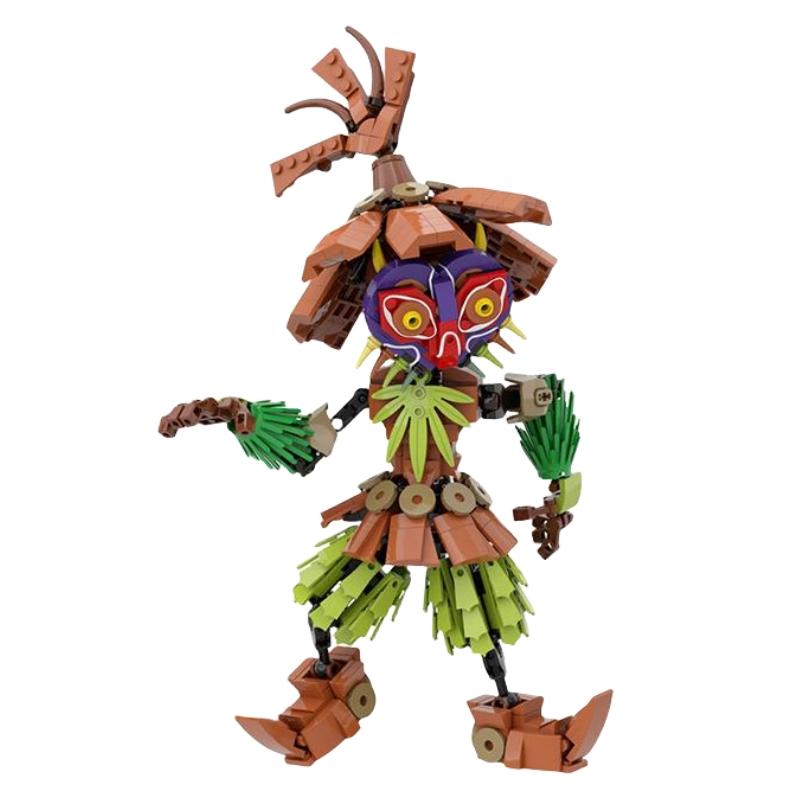 2024 Zeldaed Majoras Mask Skull Kid Action Figure Building Blocks Model Kit Breath Wild Monster Collectible Brick Toy Kids Gift