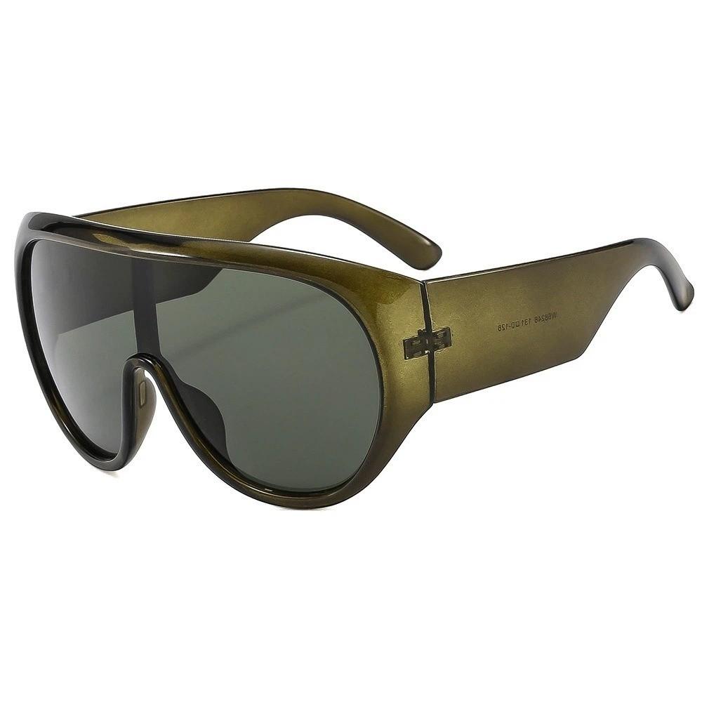 UV400 Protection Square Sunglasses Tea Color Driving Shades Big Frame Sunglasses  Sports Activities