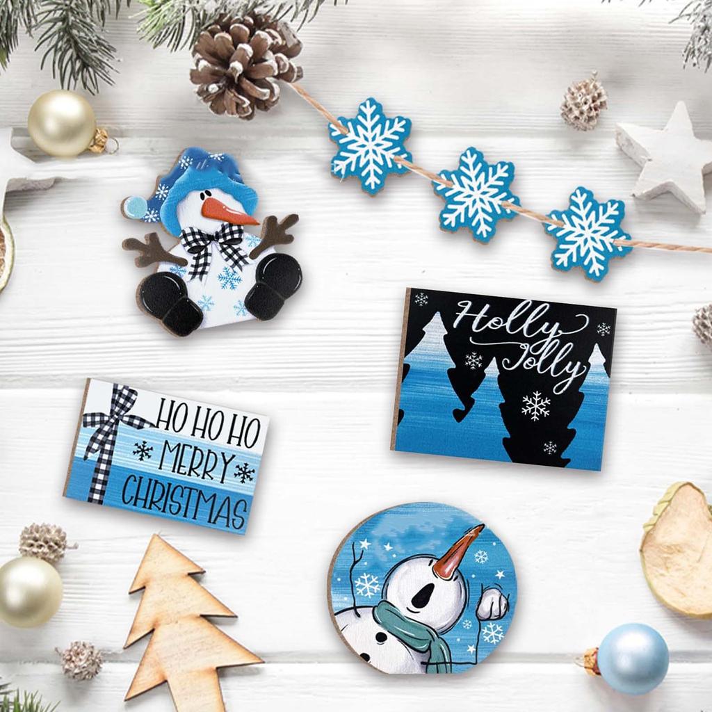 3D Поднос Декоративные Украшения Рождественский Снеговик Настенный Декор Настенный Рождественский Праздничный Домашний Декор