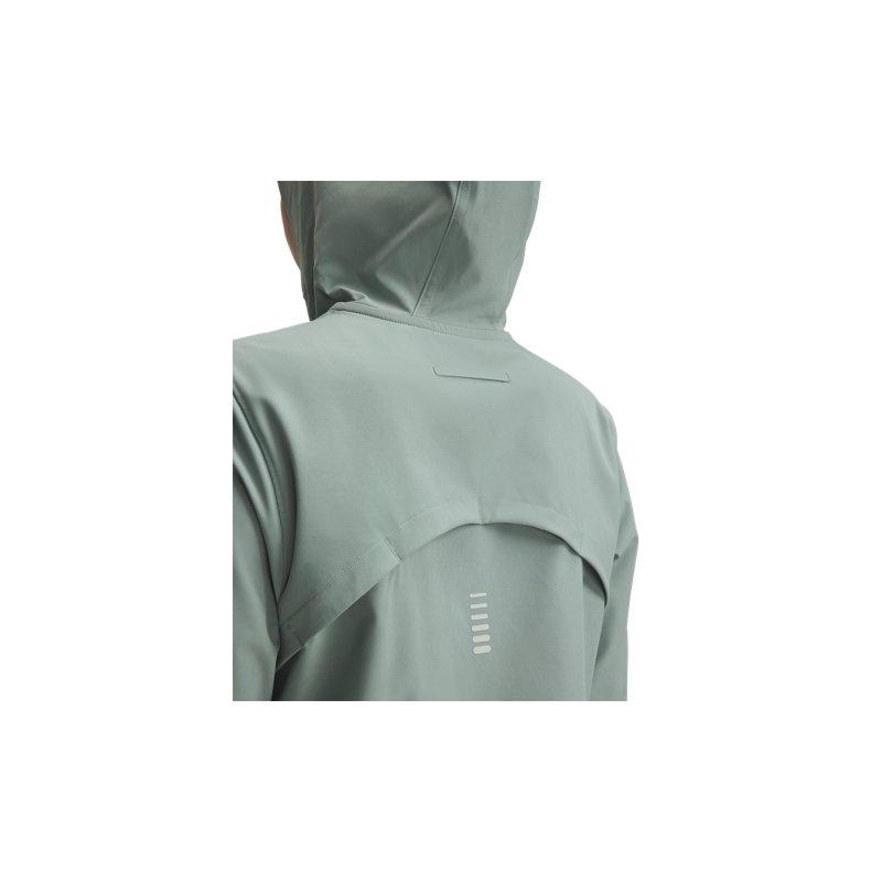 Under Armour SS25 Серия Out The Storm Принт с надписью Повседневная толстовка с капюшоном и длинными рукавами Женские куртки Лаймово-зеленый 1377043-348