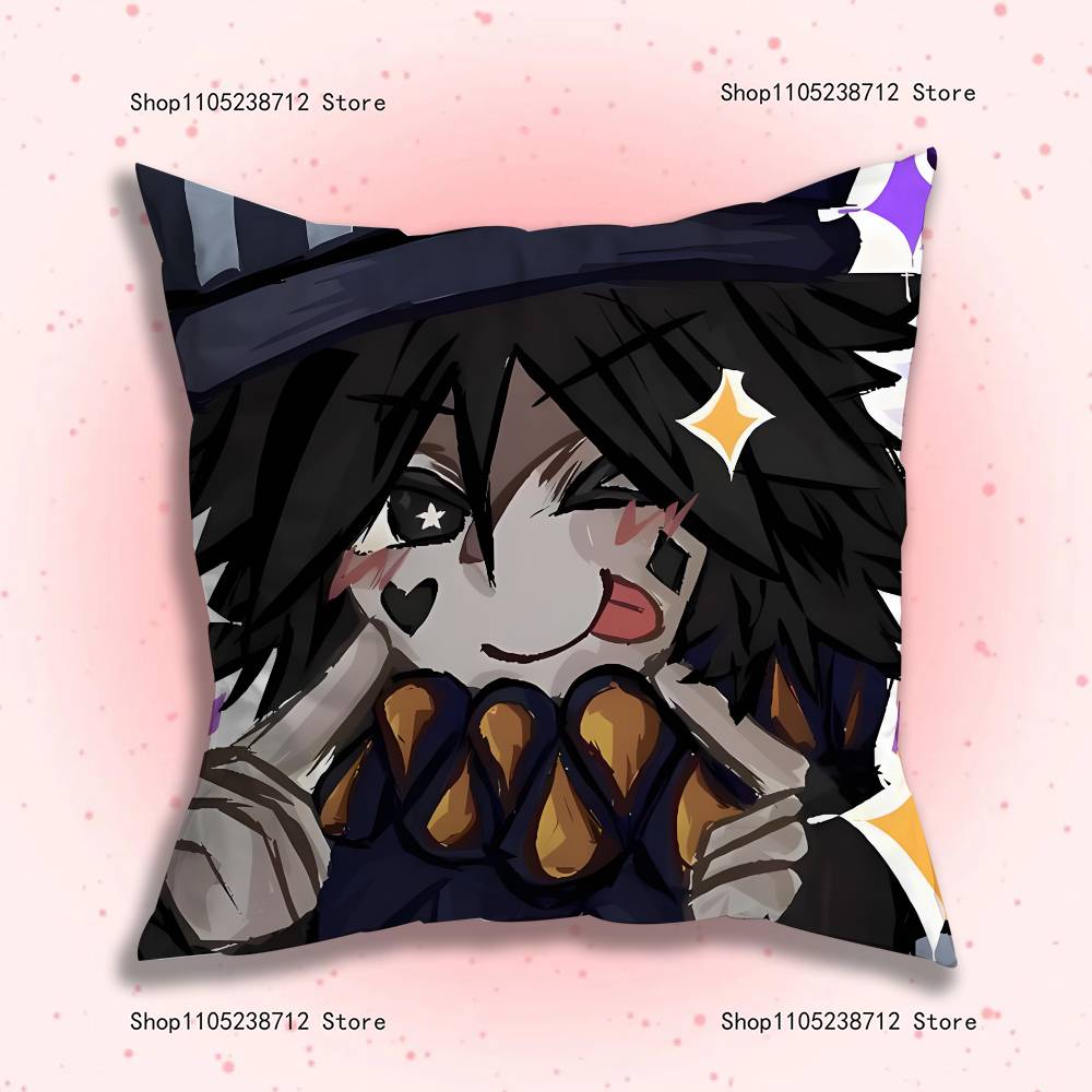 Twotime Forsaken Acrylic Anime Pillow Case Anti-Dustmite Pillowcase Invisible Zipper Silky Short Plush Sofa Cushion Cover