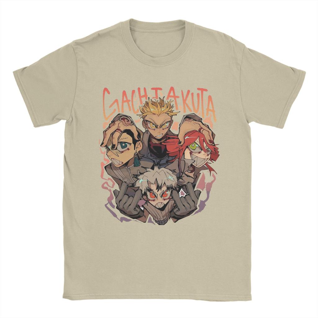Japanese Anime Gachiakuta Cleaners T Shirt Unisexs Pure Cotton Vintage TShirts Crew Neck Tees Short Sleeve Tops Birthday Gift