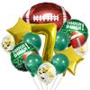 American Football Latex Aluminum Film Balloon Photo Props Football Super Bowl 32 Inch Numbers