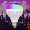 1 Set Smart LED Lamp Stereo Sound Illumination PVC Practical Bluetooth-compatible Music Bulb with Remote Control Household Supplies