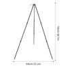 Detachable Camping Tripod Adjustable Height Cooking Pot Tripod Aluminum Zinc Zinc Alloy Tripod  BBQ
