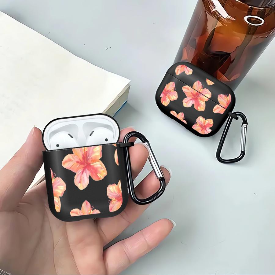 Красивые Цветочные Узоры Чехлы для Наушников Чехол-Крышка Для Airpods 1 2 4 Pro2 3 Pro3 Pro
