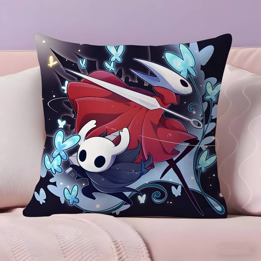 Игры H-Hollow Knights Наволочка Наволочка Ультра Мягкая Кожевенная Ткань Облачный Комфорт и Скрытая Молния