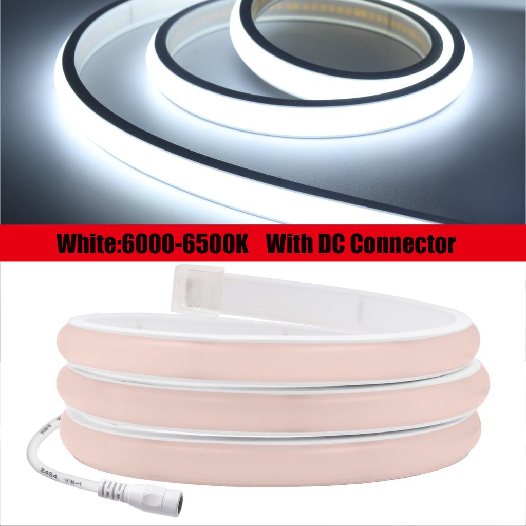 12V 24V COB Neon LED Strip 320 Leds M Waterproof High Brightness Flexible Ribbon Light 3000K 4000K 6000K For Home Decor 0.5M-20M