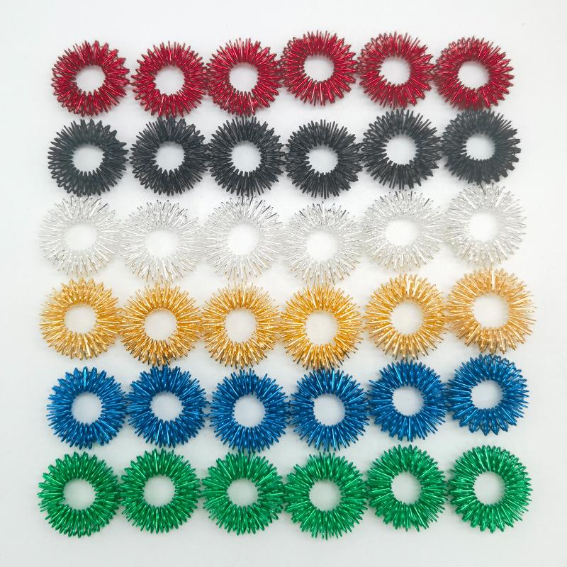 Цветное мини-кольцо-массажер для пальцев - Игрушка для снятия стресса и декомпрессии