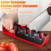 4-в-1 регулируемая точилка для ножниц, ручная кухонная точилка с 6 углами заточки, вольфрамовые алмазные керамические ножницы