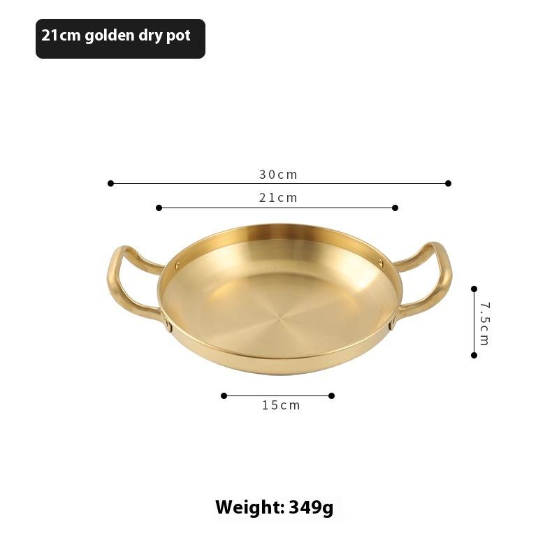 Кастрюля для риса с морепродуктами из нержавеющей стали, сковорода для домашней кулинарии, тарелки для закусок для пикника, посуда, кастрюля, сухие кастрюли с ручкой для кухни