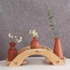 1PC Wooden Vase Home Decoration Flower Pot Minimalism Plants Arrangement Flower Storage Bottle Nordic Tabletop Ornament