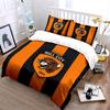 Orange Tiger Stripe Design Bedding Duvet Cover Set Duvet Cover Pillowcases  (1*Duvet Cover 2*Pillowcases, without duvet insert)