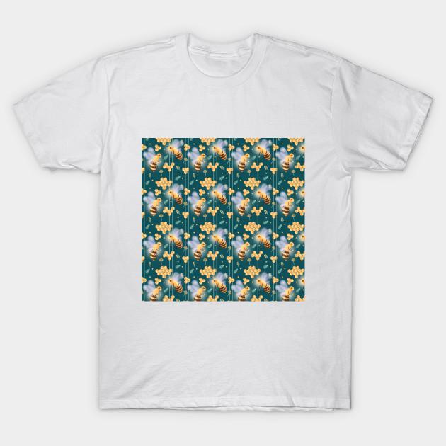 Футболка женская с рисунком пчел Harajuku Print Kawaii футболка летняя с коротким рукавом женская футболка топ футболка