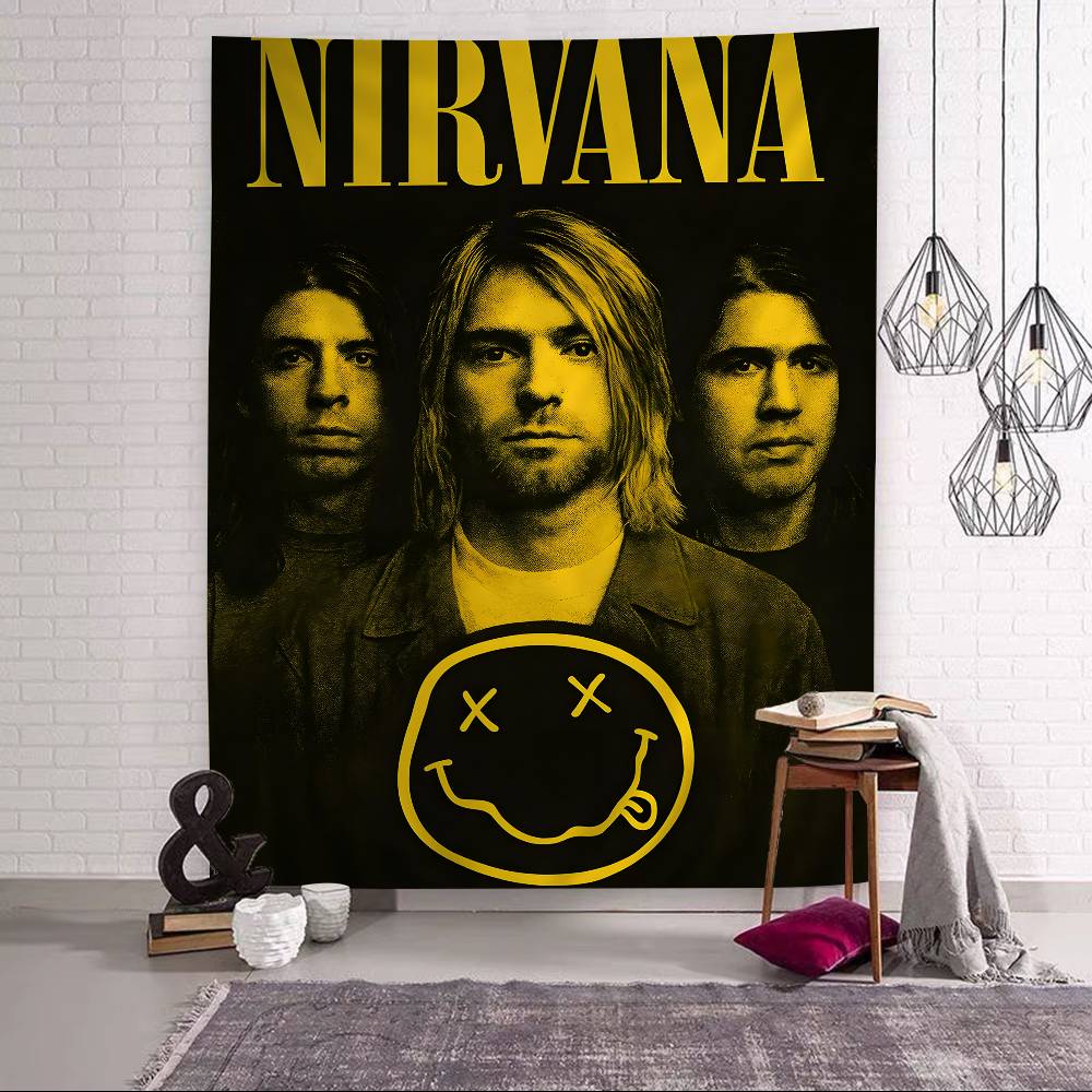 Группа Nirvana Чарт Журнала Гобелен Богемные Настенные Гобелены Мандала Настенное Искусство Декор