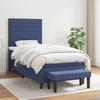 3136659 vidaXL Divan Bed with Mattress Blue 100x200 Cm Fabric