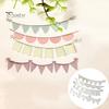 4Pcs/Set Triangle Circle Banners Metal Cutting Dies DIY Scrapbooking Stencils