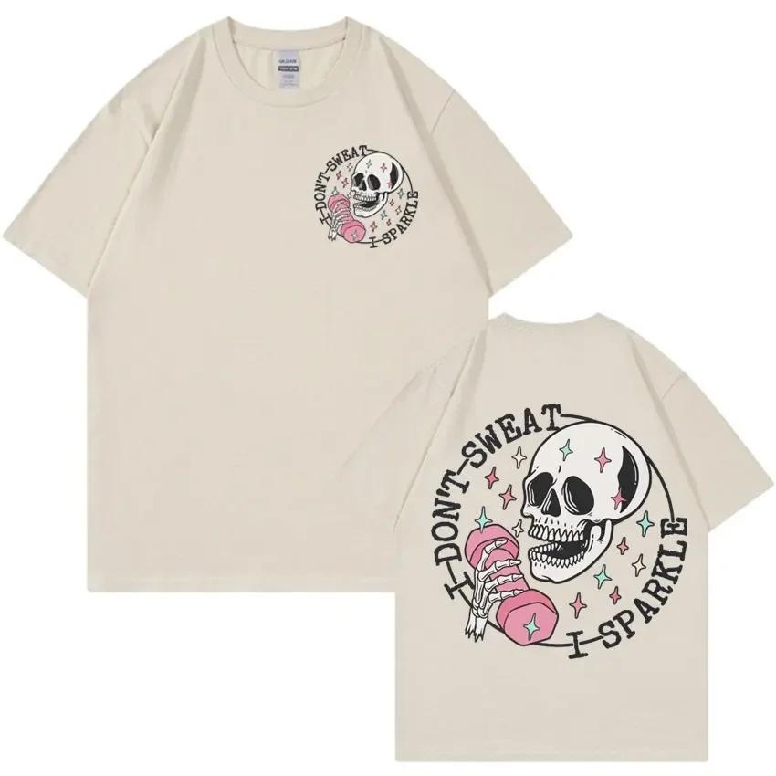 Забавные футболки с мышцами скелета для мамы, для спортзала, женские, унисекс, модные, в стиле 90-х, ретро, готические, летние, хлопковые, с коротким рукавом, уличная одежда